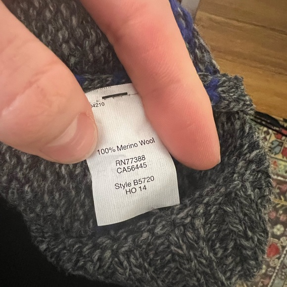 Madewell Iceblock Fair Isle Cowl Neck Wool Sweater - Picture 4 of 5